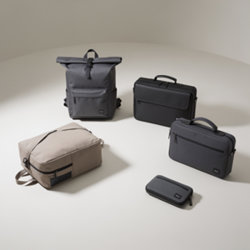 Sacs professionnels publicitaires personnalisables en polyester recyclé, polycanvas et simili-cuir