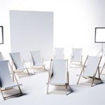 Chaise de plage publicitaire personnalisée avec logo pour entreprise et événements estivaux