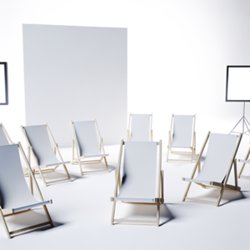 Chaise de plage publicitaire personnalisée avec logo pour entreprise et événements estivaux