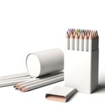 Crayon de couleur publicitaire personnalisé avec logo pour entreprise et communication