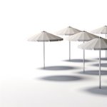 Parasol de plage publicitaire personnalisé avec logo pour entreprise et communication outdoor