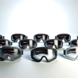 Lunettes de ski publicitaire personnalisées avec logo pour entreprise et communication sportive