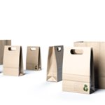 Sac en matière recyclé publicitaire personnalisé avec logo pour entreprise écoresponsable