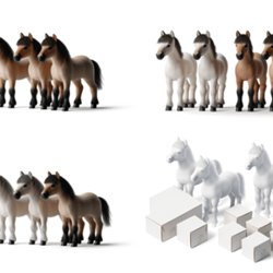 Petits chevaux publicitaire personnalisé avec logo pour entreprise et communication ludique