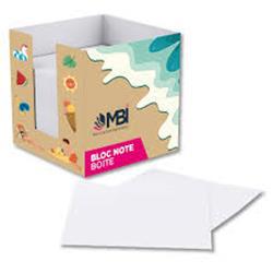 OBG PUB - Boîte bloc-notes publicitaire ou boîte bloc-notes personnalisée
