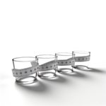 Verre doseur publicitaire personnalisé avec logo pour entreprise et communication professionnelle