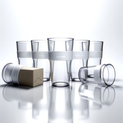 Verre réutilisable publicitaire personnalisé avec logo pour entreprise et communication durable