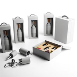 Coffret Accessoires à Vin Publicitaire Personnalisé Coffret accessoires à vin publicitaire personnalisé avec logo pour entreprise et cadeaux clients
