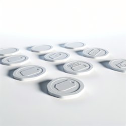 Jeton publicitaire personnalisé avec logo pour entreprise et communication professionnelle