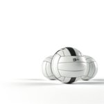 Ballon de volley-ball publicitaire personnalisé avec logo pour entreprise et événements sportifs