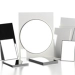 Miroir publicitaire personnalisé avec logo pour entreprise et communication professionnelle