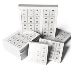 Calendrier de l'avent publicitaire personnalisé avec logo pour entreprise et communication