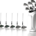 Set golf publicitaire personnalisé avec logo pour entreprise et communication professionnelle