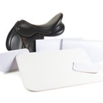 Housse selle publicitaire personnalisée avec logo pour entreprise et communication professionnelle
