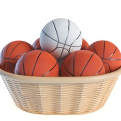 Panier de basket publicitaire personnalisé avec logo pour entreprise et communication sportive