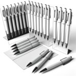Stylo bille effaçable publicitaire personnalisé avec logo pour entreprise et communication