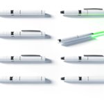 Stylo bille laser publicitaire personnalisé avec logo gravé pour entreprise et communication