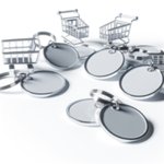 Porte-clés Jeton de Caddie Publicitaire Personnalisé Porte-clés jeton de caddie publicitaire personnalisé avec logo pour entreprise et communication