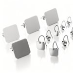 Boucles d'oreille publicitaire personnalisées avec logo pour entreprise et communication