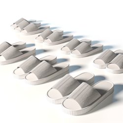 Chaussons publicitaire personnalisés avec logo pour entreprise et communication professionnelle