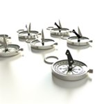 Boussole publicitaire personnalisée avec logo pour entreprise et communication professionnelle