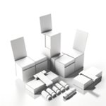 Bricolage créatif publicitaire personnalisé avec logo pour entreprise et communication