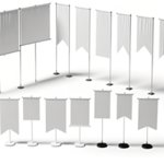 Drapeaux et banderoles publicitaire personnalisés avec logo pour entreprise et événements