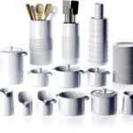 Cuisine et gastronomie publicitaire personnalisée avec logo pour entreprise et communication