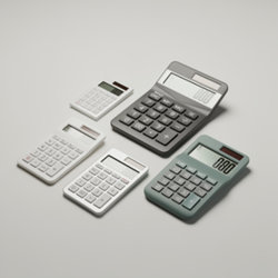 Calculatrices publicitaires personnalisables en ABS, aluminium, bambou et plastique recyclé