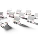 Porte-jambons publicitaire personnalisé avec logo pour entreprise et communication professionnelle