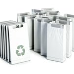 Sacs de recyclage publicitaire personnalisés avec logo pour entreprise et communication éco-responsable