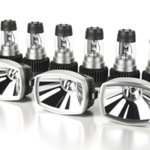 Lampe frontale publicitaire personnalisée avec logo pour entreprise et communication outdoor