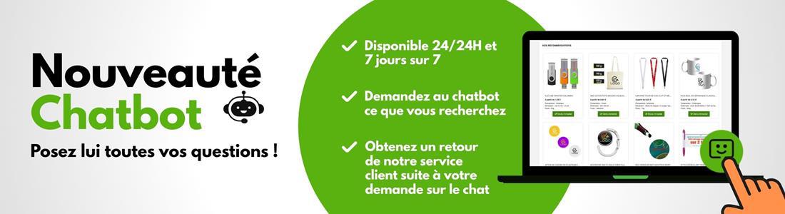 Notre nouveau Chatbot avec IA intégrée répond à vos questions sur nos produits