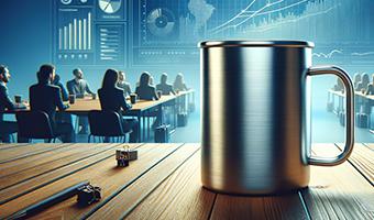 Mugs en métal publicitaires OBG PUB - Mugs en métal publicitaires