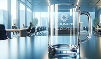 Mugs en verre publicitaires OBG PUB - Mugs en verre publicitaires