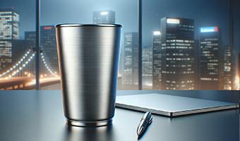 Gobelets en métal publicitaires OBG PUB - Gobelets en métal publicitaires