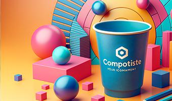 Gobelet en silicone publicitaire OBG PUB - Gobelet en silicone publicitaire