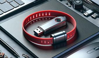 Clés USB bracelet publicitaires OBG PUB - Clés USB bracelet publicitaires