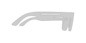 Lunettes de soleil avec protection UV 400 Spiky - Marquage branche droite