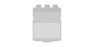 Bouteille Sportum Grip Tritan 650ml à clapet - Marquage autour