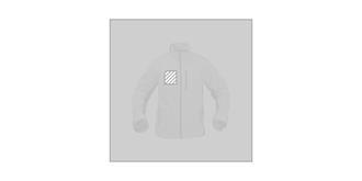 Veste zippée en polyester avec trois poches Mozya - Marquage poitrine droite