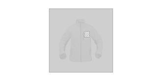 Veste zippée en polyester avec trois poches Mozya - Marquage poitrine gauche