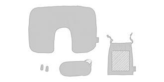 Ensemble de voyage en polyester Miams - Impression Poche