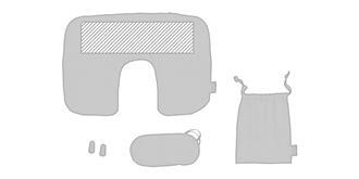 Ensemble de voyage en polyester Miams - Marquage Recto