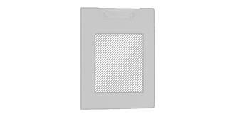 Porte-Documents Support avec pince et poche Luisa - A l'avant