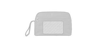 Trousse de toilette poignée courte Pocket - Marquage Recto