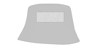 Bob en coton de haute qualité 58 cm Solarise - Marquage Recto