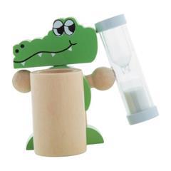 Support pour brosse à dents en bois Croco