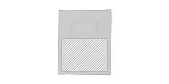 Set de 6 crayons en bois avec boîte en carton Fiji - Marquage Recto