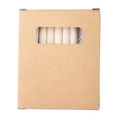OBG PUB - Set de 6 crayons en bois avec boîte en carton Fiji
